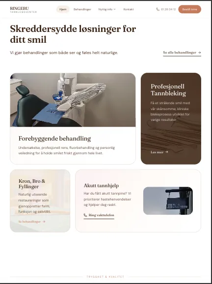 Ringebu Tannlegesenter — skjermbilde 2