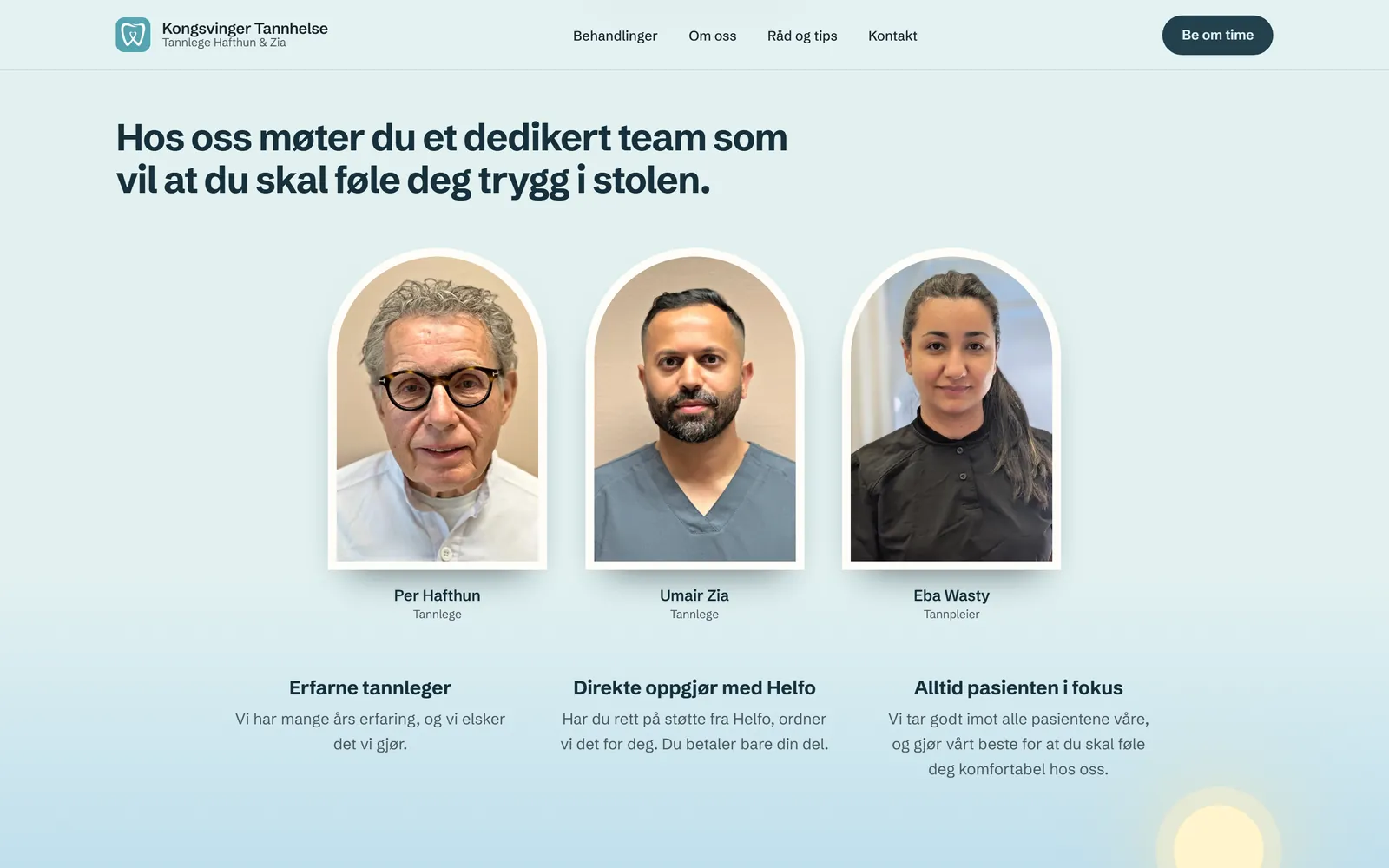 Folkene først på kongsvingertannhelse.no
