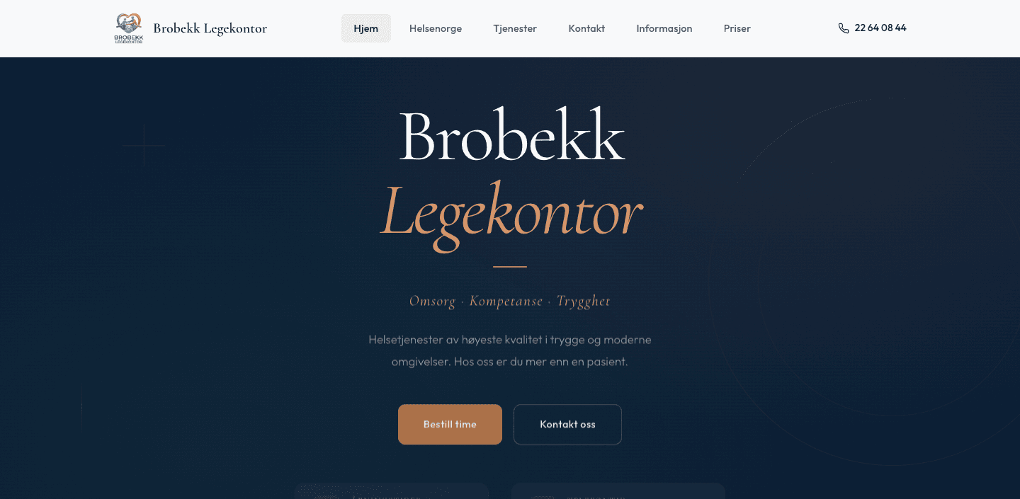 Brobekk Legekontor — forside