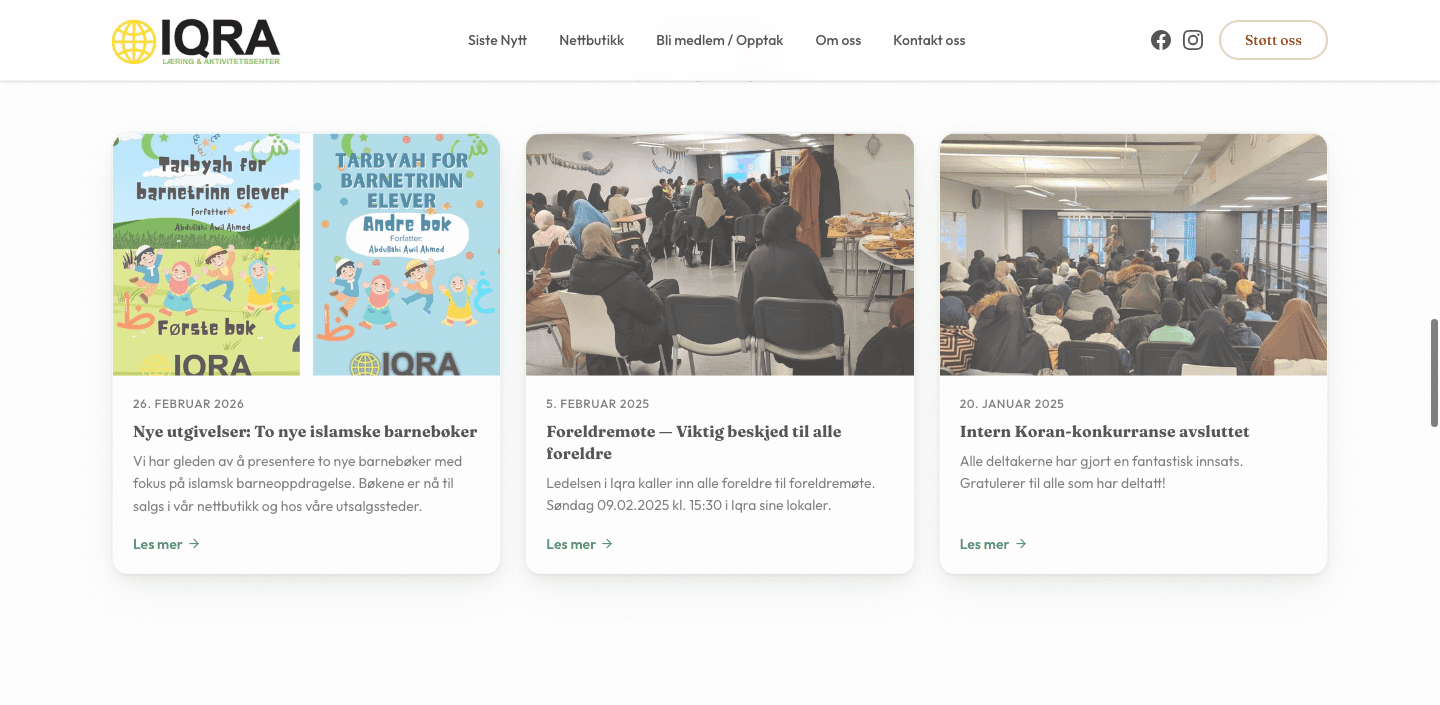 Iqra Senter — seksjon 3